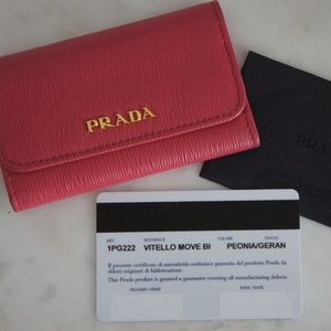 Prada Pink Key Holder/Wallet